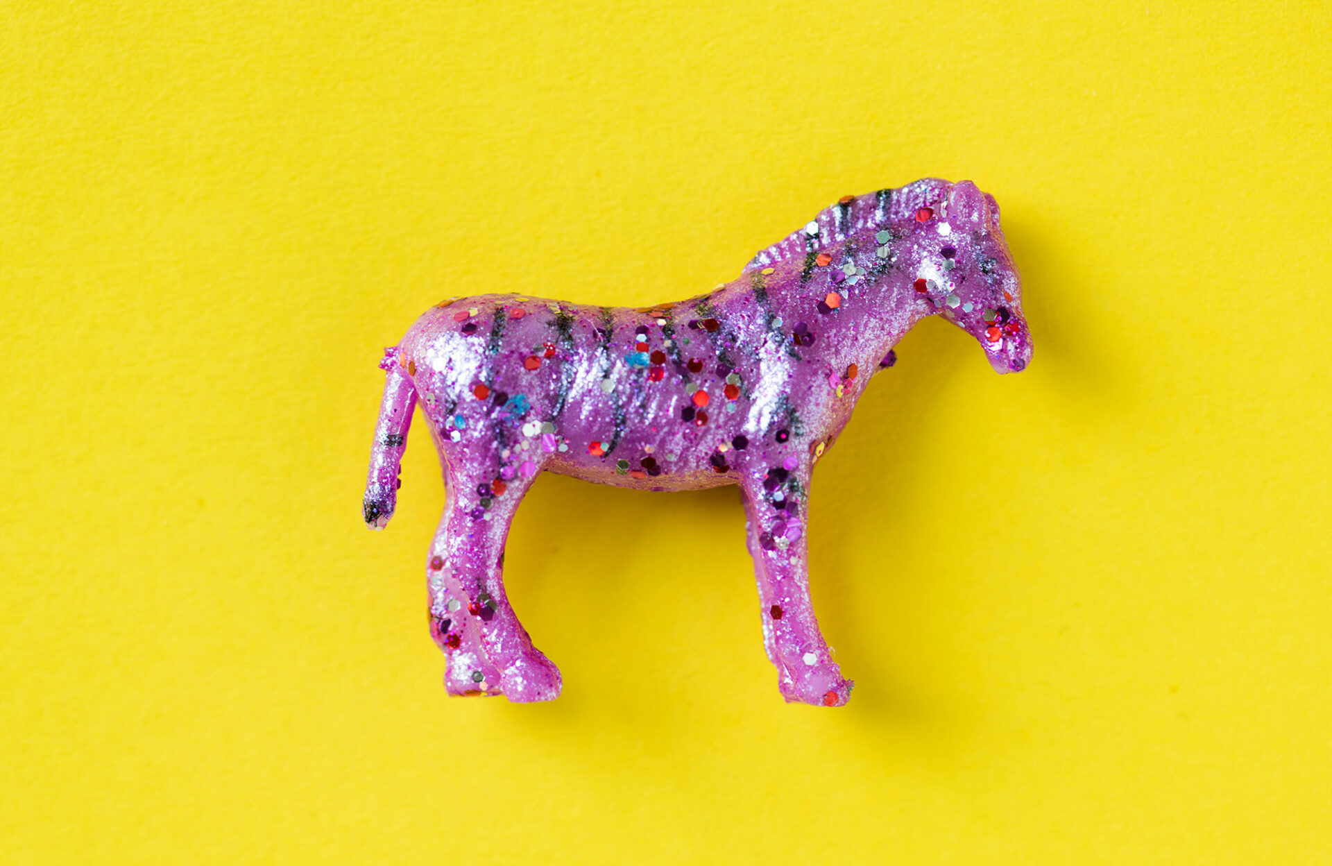 A shiny toy horse